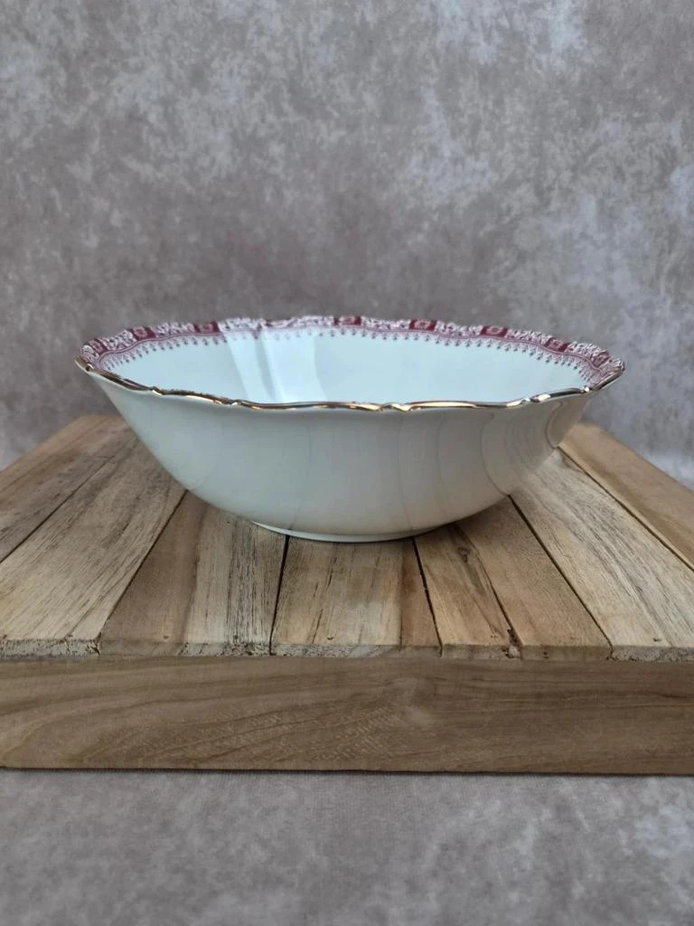 Ensaladera Seltmann Weiden Bavaria Theresia roja – Porcelana alemana vintage – photo 2